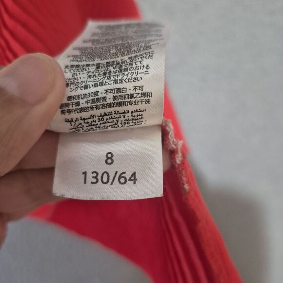 Stella McCartney Girl's Flare Sleeves Angeline Pleated Multi Color Block Dress 8 - Picture 7 of 7